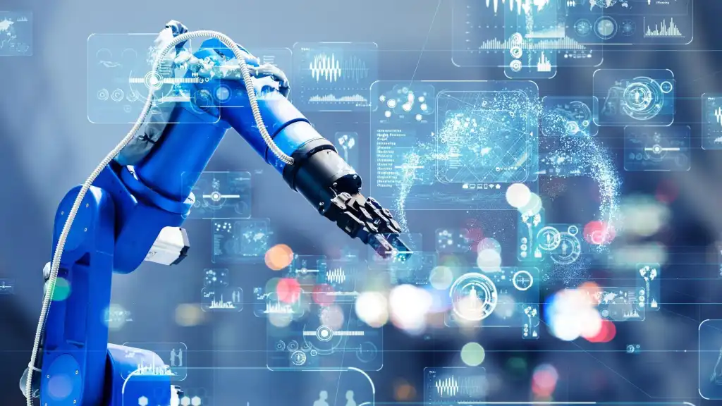 Industrial technology concept. Factory automation. Smart factory. INDUSTRY 4.0