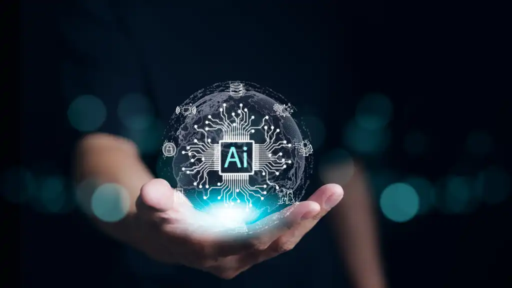artificial intelligence AI hand