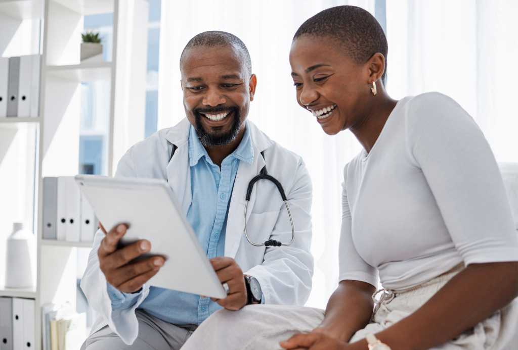 doctor with patient
